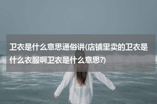 卫衣是什么意思通俗讲(店铺里卖的卫衣是什么衣服啊卫衣是什么意思?)