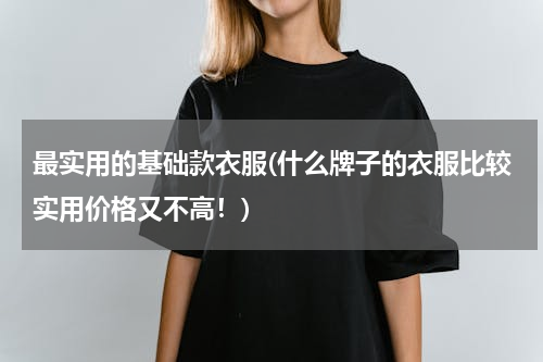 最实用的基础款衣服(什么牌子的衣服比较实用价格又不高！)