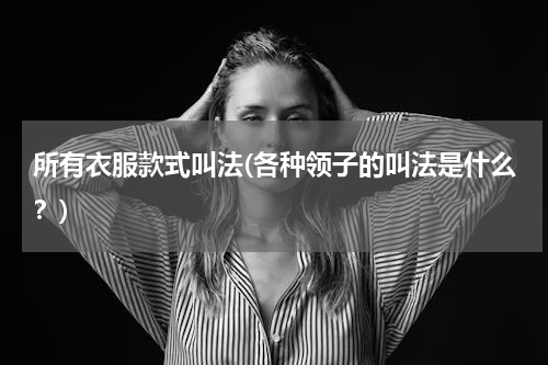 所有衣服款式叫法(各种领子的叫法是什么？)
