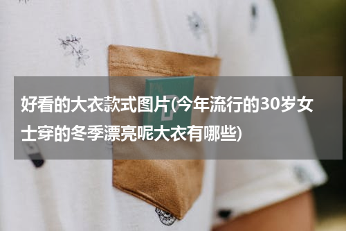 好看的大衣款式图片(今年流行的30岁女士穿的冬季漂亮呢大衣有哪些)